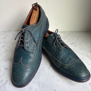 Florsheim by Duckie Brown Teal Leather Brogue Oxfords Men’s 10.5D Heritage Prep